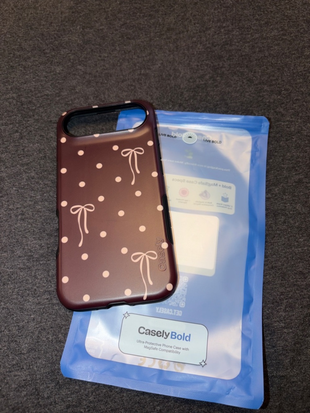 Teddy Bows-Brown Polka Dot Case for IPhone 17 Air